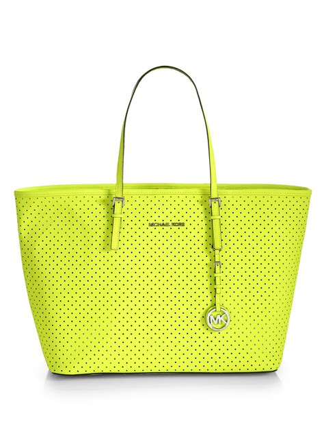 mk yellow bag|michael kors neon yellow bag.